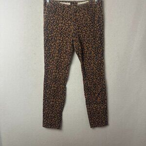 Pilcro And The Letterpress pants sz 30 x 28 Serif‎ Corduroy floral brown black